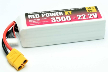 15431 Lipo 22,2/3500 RedPower25C XT-90/XH